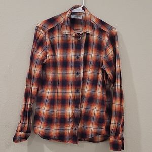 Cedar Wood State Check Space Long Sleeve Shirt